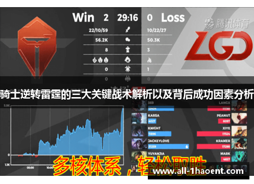 骑士逆转雷霆的三大关键战术解析以及背后成功因素分析